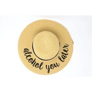 Alcohol You Later Sun Hat  NEW